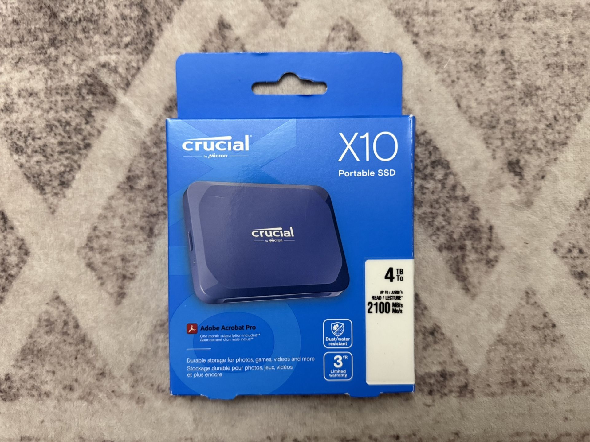 Crucial X10 4TB Portable SSD