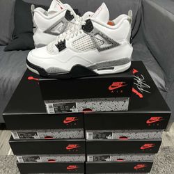 Jordan 4 White Cement 