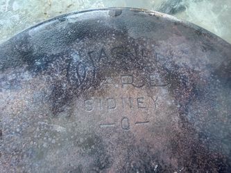 Two cast iron pans
