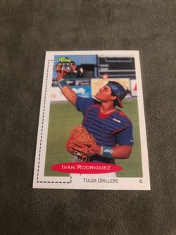 1991 Ivan Rodriguez Texas Rangers Baseball Card Minor league