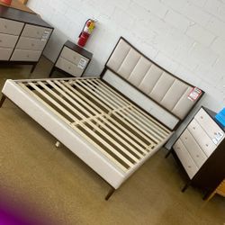 Baxton Studio Nikolai 4 Pc Queen Bedroom Set