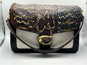 Coach Tabby Shoulder Bag Snake Print
