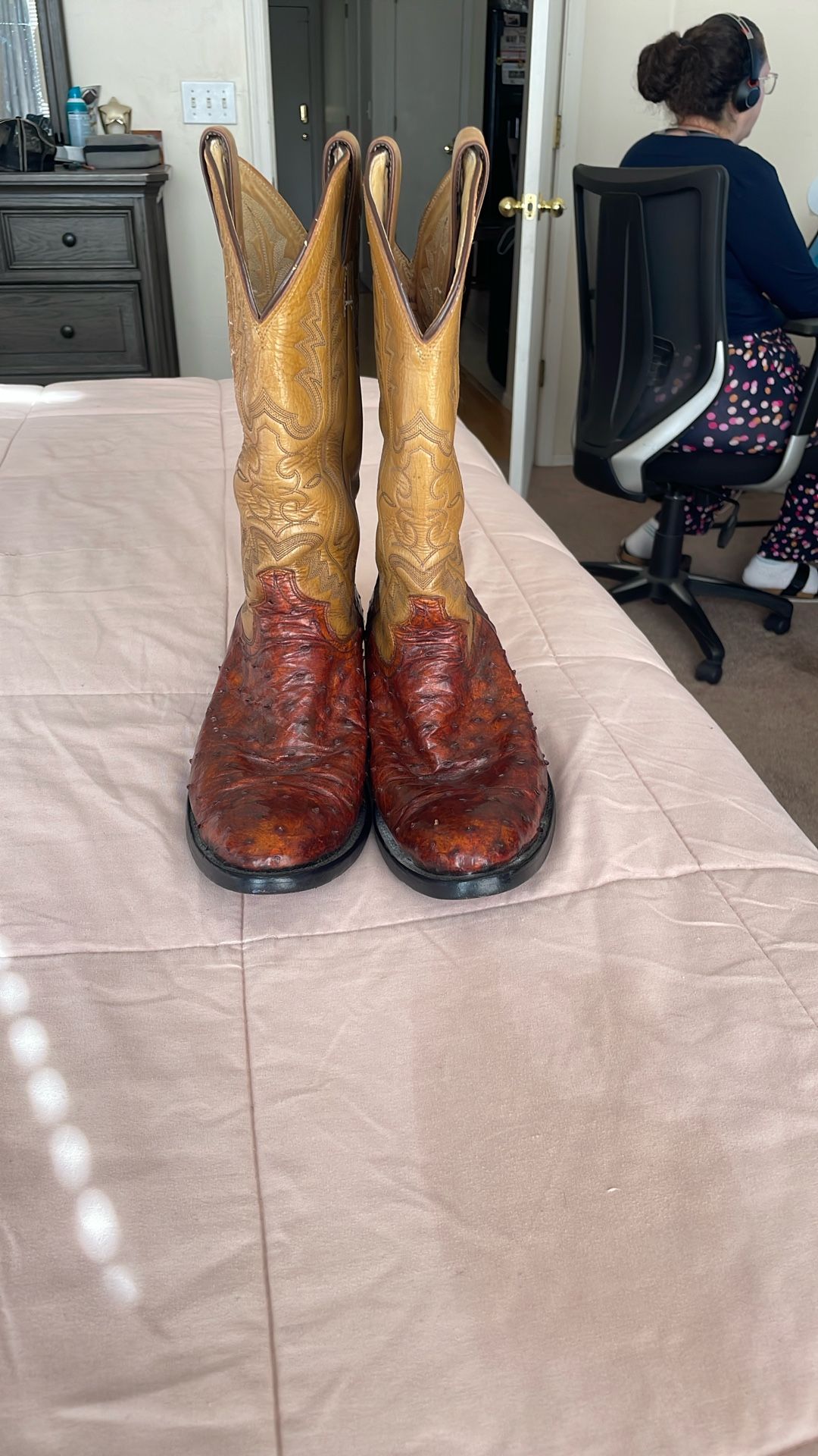 Cowboy Ostrich Boots