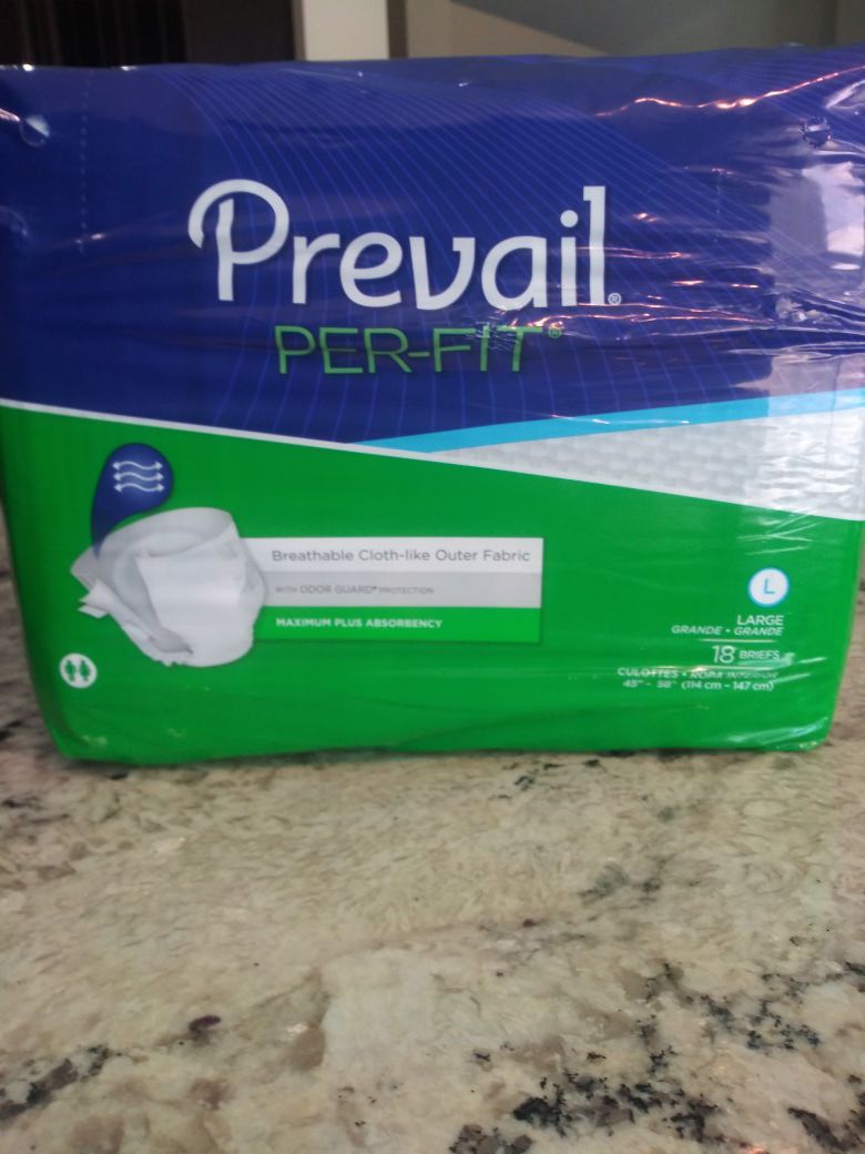 Prevail large diapers adult