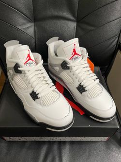 Jordan 4 White Cement (2025) Size 10