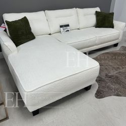 White Or Grey Boucle Sofa Sectional