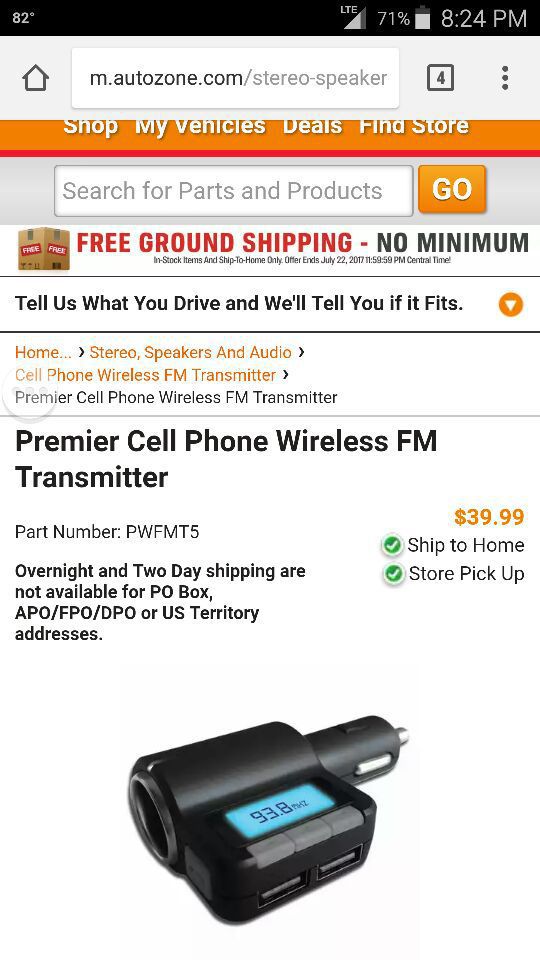 LENCENT T25 FM Bluetooth Transmitter for Sale in Phoenix, AZ - OfferUp