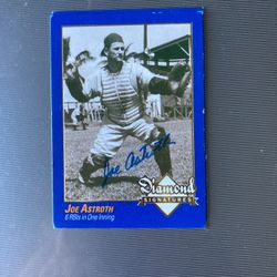 Joe Astro Baseball Card 
