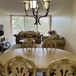 Livingroom furniture+ dining table+ TV 