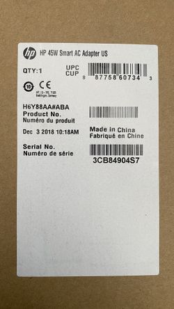 OEM HP 45W Smart AC adapter