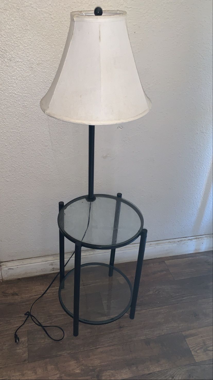 Table and lamp