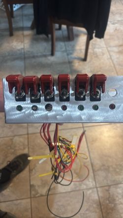 Custom Toggle Switch Panel with Indicator Lights
