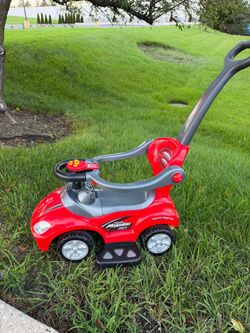 3-in-1 toddler ride-on push car