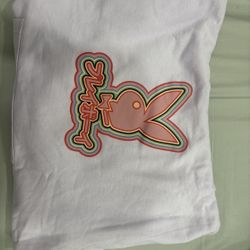 Playboy x Color Bars Lavender Graphic Hoodie Small NWT Rare