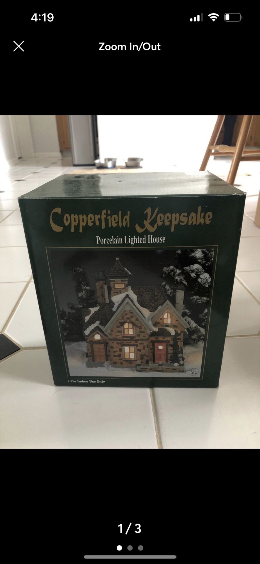 Vintage Porcelain Holiday House