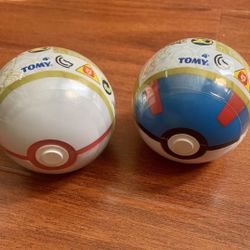 Pokemon 20th Anniversary Pokeball Mew and Darkrai Figures 