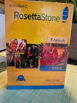NWT Rosetta Stone French Box Set Levels 1, 2, 3, 4 & 5 Win/Mac NEW