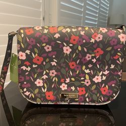 Kate Spade Laurel Way Boho Floral Black Brand New
