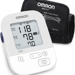 OMRON Silver Blood Pressure Monitor, Upper Arm Cuff, Digital Bluetooth Blood Pressure Machine, Stores Up To 80 Readings