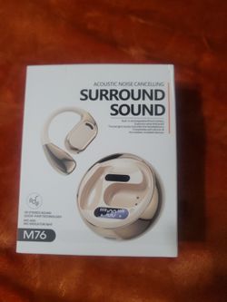 Surround  Sound m 76 ear buds, background  noise  eliminated