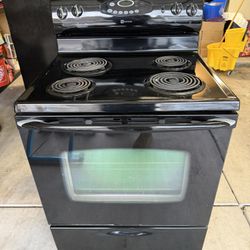 Maytag 30 Inch Electric Range Black