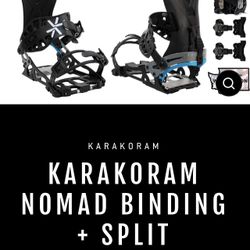 Brand New Karakoram Nomad Split Board Bindings Cost  $700+ Selling For $298