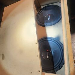 12" Subwoofers With Box. 
