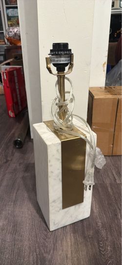 Brass and Stone Lamp