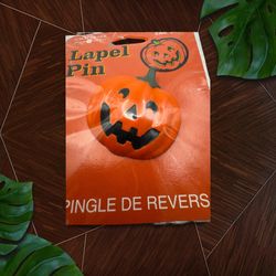 American Greetings Halloween Smiling Jack-O-Lantern Pin Brooch In Plastic Seal