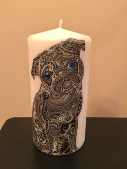 Cute Dog candle!