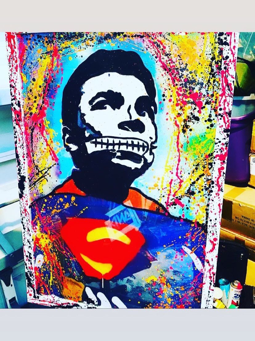“Superman Ali “ 24x36 Inches Remix