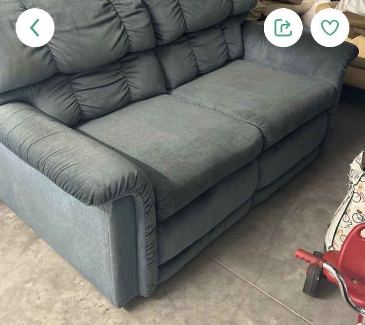 (Like New) Gray Blue Recliner Lazy Boy