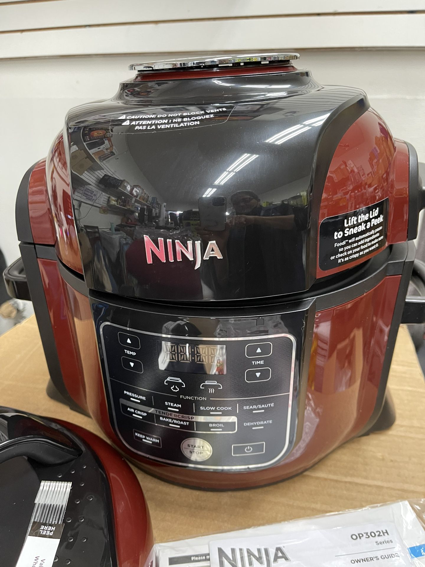 Refurbished: Ninja Foodi 6.5-Quart Pressure Cooker with Tender Crisp and  Dehydrate OP305CO 