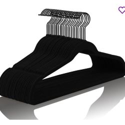 40 Black Velvet hangers - GREAT condition