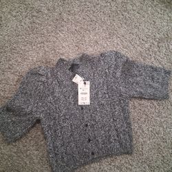 Grey Zara Puff Shirt