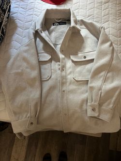 Zara soft felted jacket (L)