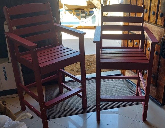 2PC Oversize Tall Adirondack Chairs $180