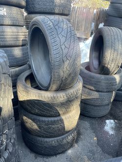 285/35R24 285/35/24 set of 4 used matching tires in great condition. 400$ for 4 tires plus tax.  Mount available but not included. Wheel alignment ava
