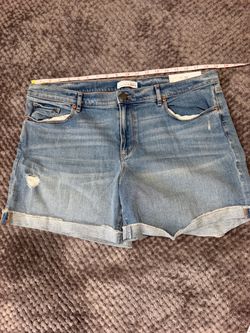 LOFT Light Wash Denim Jean Shorts