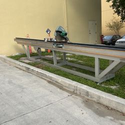 Aluminum Cutting Table Hitachi 15” MITER SAW 