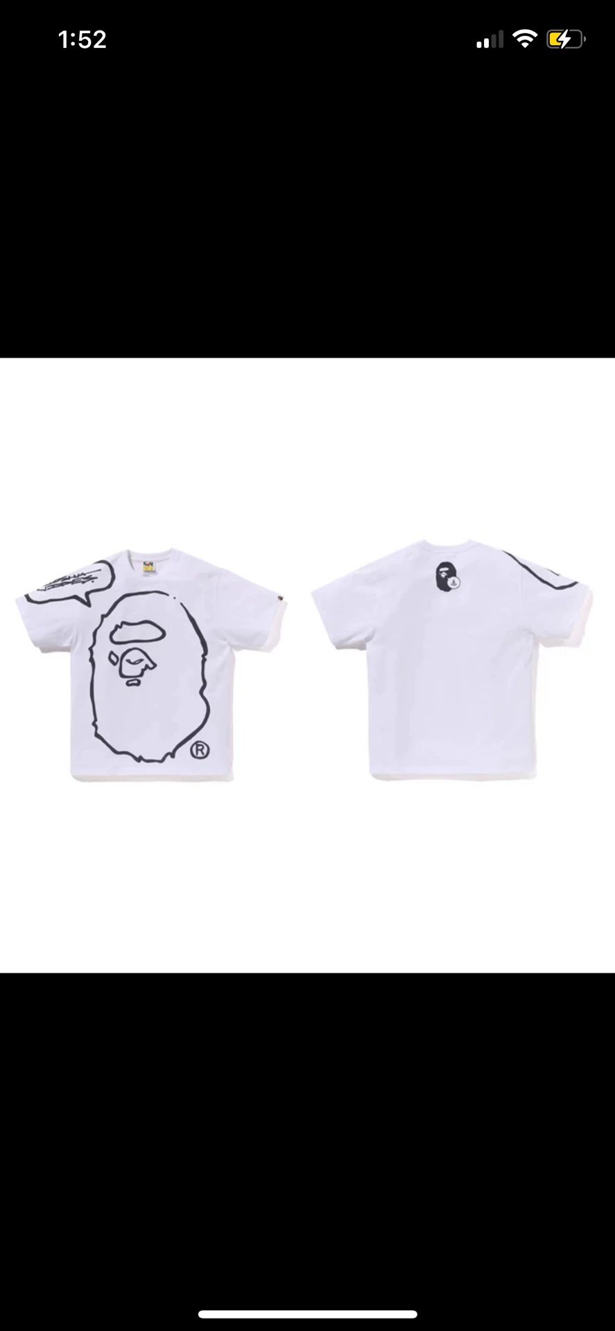 White Bape Tee Shirt