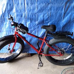Bicycle With Wide Tires