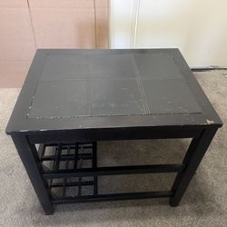 Black Wooden Table