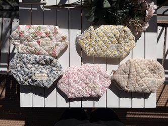 Moon Nude Hand Made Quilted Mini Makeup Bags
