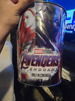 AMC Marvel Avengers Endgame Popcorn Tin Bucket Thanos Hulk Thor Iron Man