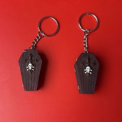⚰️ Wooden Coffin Keychains ⚰️ 