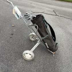 Golf Bag And Cart