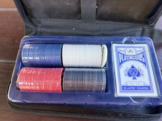Brand New Poker Set with Chips and Playing Cards