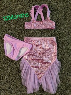 Baby Girl Mermaid Bikini Set