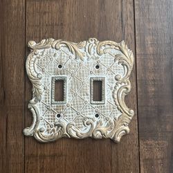 Ornate Double-switch Cover